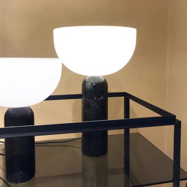 Axyaa Marble Retro Desk Lamp - Creative Minimalist Designer's Study Bedroom Bedside